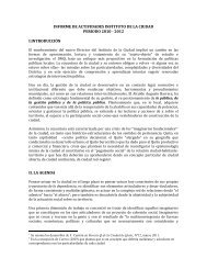 informe de actividades instituto de la ciudad periodo 2010 - 2012 i ...