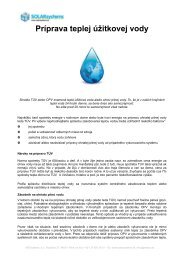 PrÃ­prava teplej ÃºÅ¾itkovej vody - SOLARsystems