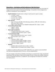 MemorialCare – Identification and Risk Stratification of High-Risk ...