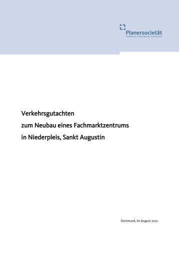 Verkehrsgutachten - Stadt Sankt Augustin