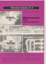 Historische Tatsachen Nr. 09: Udo Walendy - Holocaust nun ...
