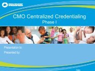 CMO Centralized Credentialing - Peach State Health Plan Peach ...