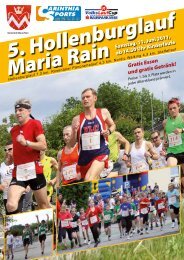 5. Hollenburglauf Maria Rain - Carinthia Sports