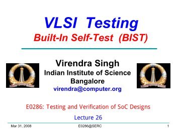 VLSI Testing Built-In Self-Test - SERC