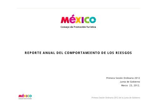 reporte anual del comportamiento de los riesgos - CPTM