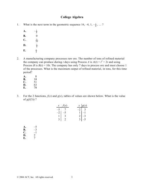 College Algebra (pdf)