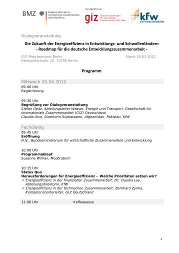 Programm - Berliner Energieagentur