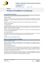 Caisse nationale d'assurance pension Pension d'invaliditÃ© ... - CNAP