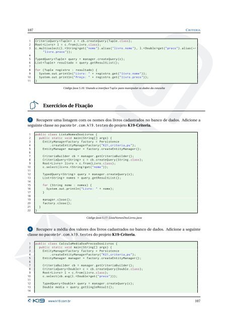 PersistÃªncia com JPA2 e Hibernate - Inpi