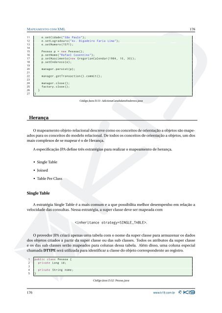 PersistÃªncia com JPA2 e Hibernate - Inpi