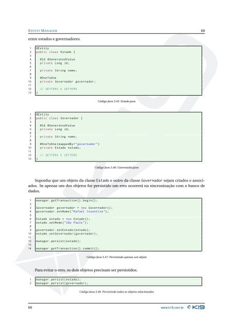 PersistÃªncia com JPA2 e Hibernate - Inpi