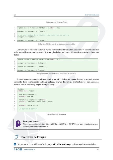 PersistÃªncia com JPA2 e Hibernate - Inpi