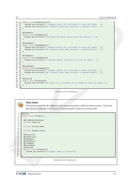 PersistÃªncia com JPA2 e Hibernate - Inpi