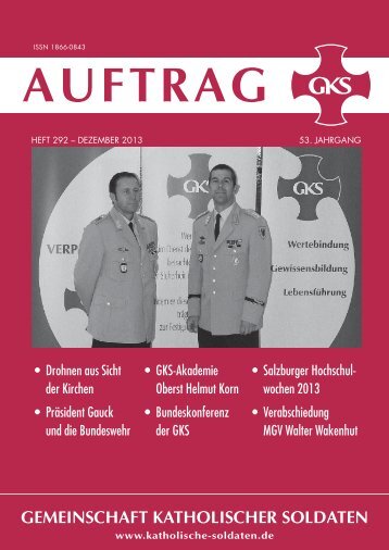 auftrag 292 - Gemeinschaft Katholischer Soldaten