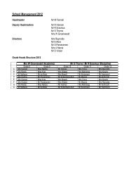 School Management 2012 - King Edward VII School