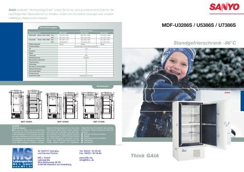 86 Grad Standad-TiefkÃ¼hlschrÃ¤nke MDF-U3286S MDF-U5386S ...