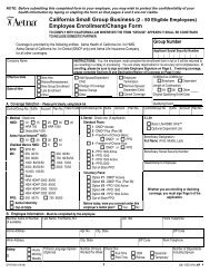 California Small Group Employee Enrollment/Change Form
