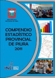 Compendio EstadÃ­stico 2011 - PDF - Municipalidad Provincial de ...