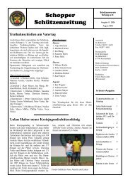 Schopper Schützenzeitung - Schützenverein-Schopp e.V