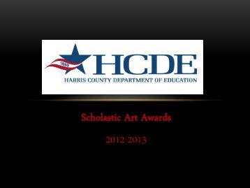 Harris County Department of Education Scholastic Art Awards