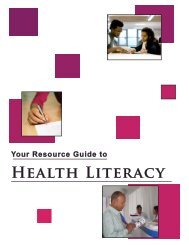 Your Resource Guide to Health Literacy - Fox Chase Cancer Center