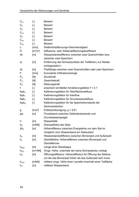 Ein hydrologisches Modell für tidebeeinflusste Flussgebiete