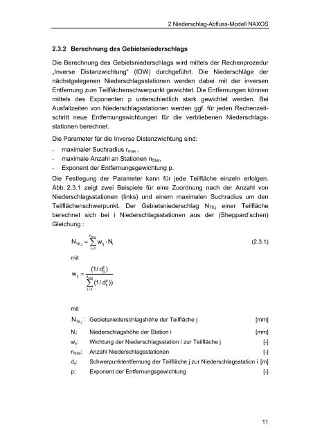 Ein hydrologisches Modell für tidebeeinflusste Flussgebiete