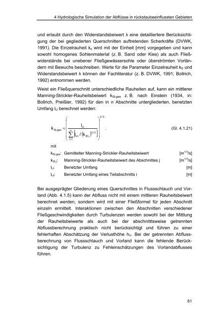 Ein hydrologisches Modell für tidebeeinflusste Flussgebiete