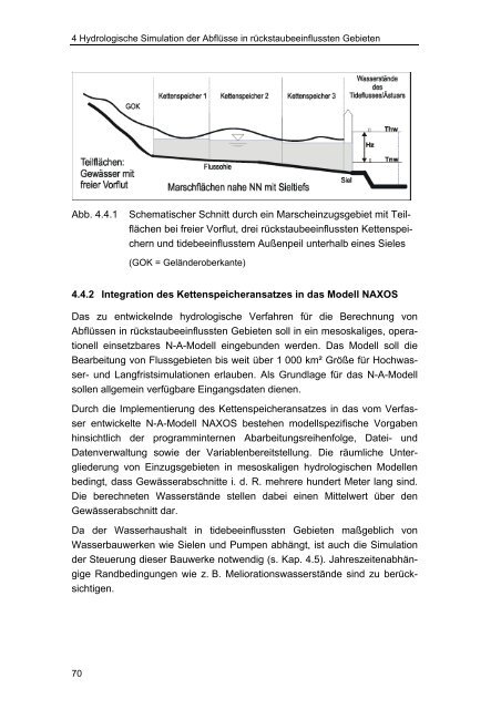 Ein hydrologisches Modell für tidebeeinflusste Flussgebiete