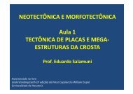 aula 1 - tectÃ´nica de placas e mega-estruturas da ... - Geologia Ufpr