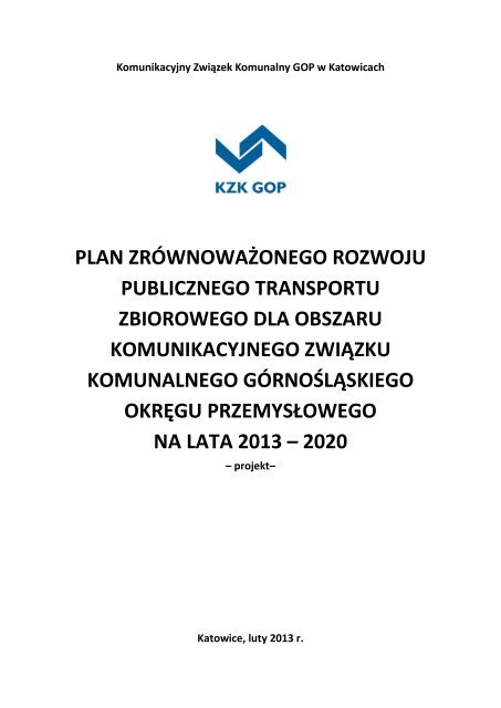 wersji elektronicznej. - KZK GOP