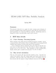 EE160 LAB2: BJT Bias. Stability Analysis.