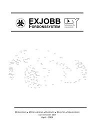 EXJOBB - Fordonssystem
