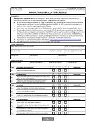 NOAA Form 57-19-02 Annual Trailer Evaluation Checklist