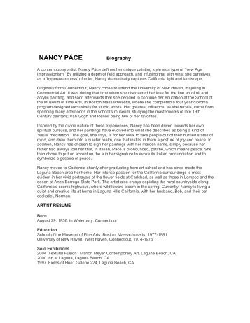 NANCY PÃCE - Marion Meyer Contemporary Art