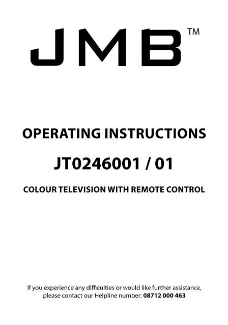 fire gange forhøjet sund fornuft User Guide -JMB 46-188G-GB-5B-FTCU-UK.indd - Sky Media UK LTD