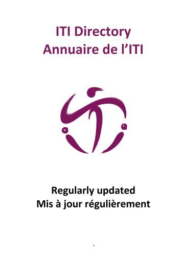 ITI Directory Annuaire de l'ITI - International Theatre Institute