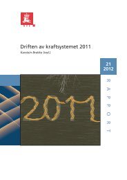 RAPPOR T Driften av kraftsystemet 2011