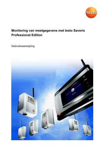 Gebruiksaanwijzing testo Saveris Professional Edition