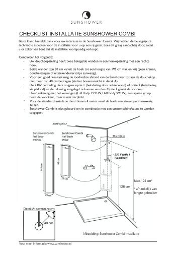 Sunshower Half Body Combi infrarood & zonlicht - Wehkamp.nl