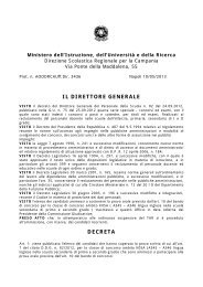 elenco candidati ammessi - Ufficio scolastico regionale per la ...