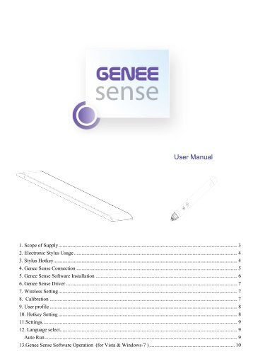 User Manual - Genee World