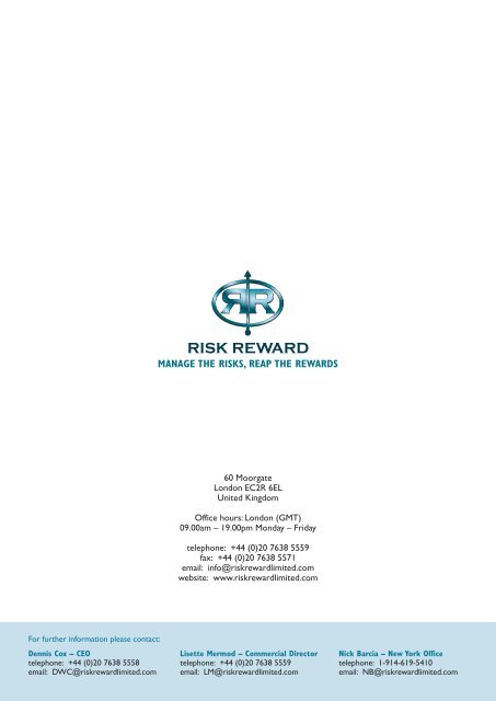 Islamic Finance - Risk Reward Limited