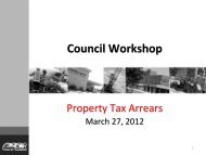 Property Tax Arrears - Town of Caledon