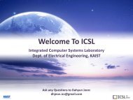 Welcome To ICSL - Integrated Computer Systems Lab. - KAIST