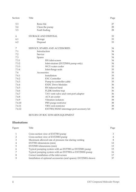 Instr Manual: EXT Compound Molecular Pumps: EXT70H ... - Edwards