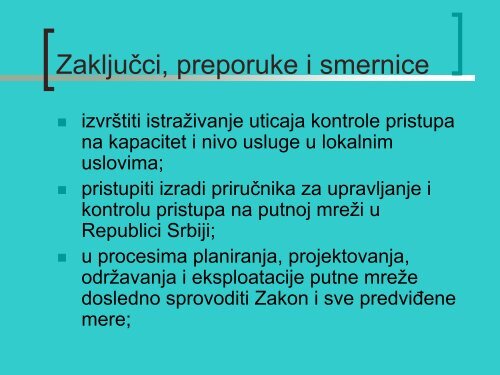 10. Značaj kontrole pristupa i njen uticaj na kapacitet i nivo usluge ...