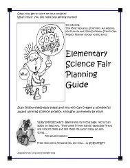 Elementary Science Fair Planning Guide - Cobb County School ...