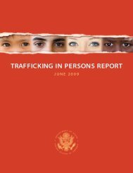 TRAFFICKING IN PERSONS REPORT - Harvard Keedy School