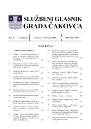 sluÅ¾beni glasnik grada Äakovca - Grad Äakovec